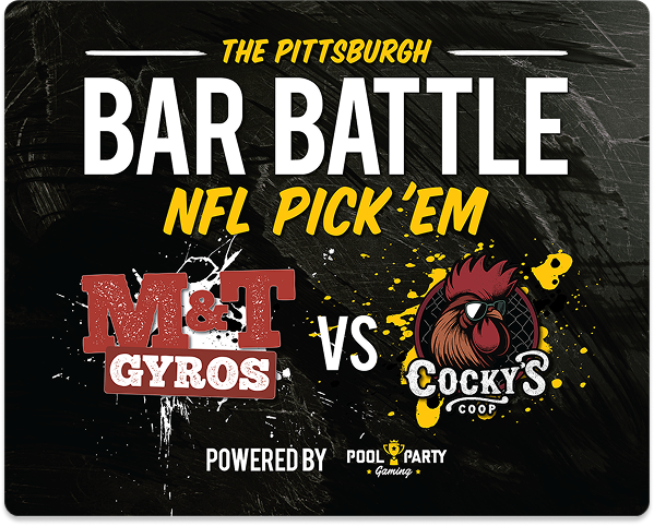The Pittsburgh Bar Battle — Mike & Tony's Gyros vs Cocky's Coop, NFL Pick 'Em